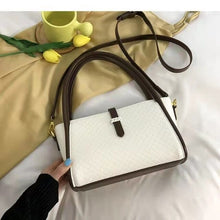 Load image into Gallery viewer, Fashion Plaid Handbags Korean Style Trendy One Shoulder Hit Color Crossbody Textured Shoulder Bag