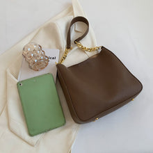 Load image into Gallery viewer, Fashion Shoulder Bags Ladies Casual Bucket Bags Luxury Designer Women&#39;s Bags Solid Color Retro Shoulder Bags Chain Bags