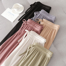 Load image into Gallery viewer, Fashion Soft Comfort Women Pant High Waist Casual Summer Slacks Pants Women Long Trousers Female Slacks Bottoms Pleated Trousers