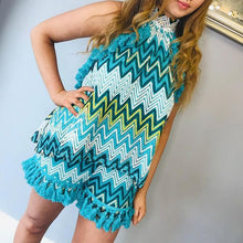 Load image into Gallery viewer, Fashion Summer Halter Panelled Suits Women Elegant Casual Sleeveless Suit Women Loose Tassel Shorts Suits Ladies