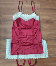 Load image into Gallery viewer, Fashion Thin Women Sexy Dressing Gown Sleepwear V-neck Sexy Home Lingerie Sling Pajamas Fashion Nightgown Lace Satin Slip Dress