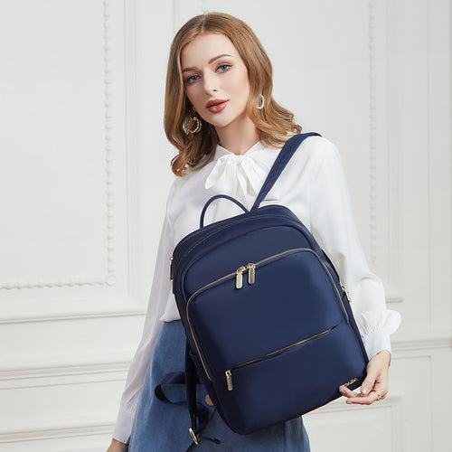 Fashion Women 14 Inch Laptop Backpack Waterproof Notebook Bacgack Teenage Girls Schoolbag High Quality Casual Female Student Bag