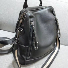 Load image into Gallery viewer, Fashion Women Backpack High Quality Youth Real Leather Backpacks for Teenage Girls Cowhide Female School Shoulder Bag Bagpack