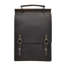 Load image into Gallery viewer, Fashion Women Genuine Leather Backpack Solid Cow Leather School Daypack For Girls Functional Waterproof Backpack Mochila