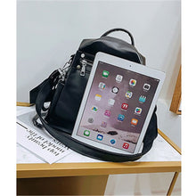Load image into Gallery viewer, Fashion Women Soft Leather Small Backpack Designers Brand Multifunction Solid School Bags for Teenage Girls Mochila Feminina Sac