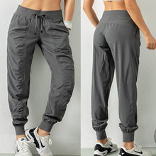 Load image into Gallery viewer, Fashion Women Solid Jogger Pants Autumn Elastic Waist Long Trousers Ladies Loose Sport Sweatpants Harern Pants Streetwear