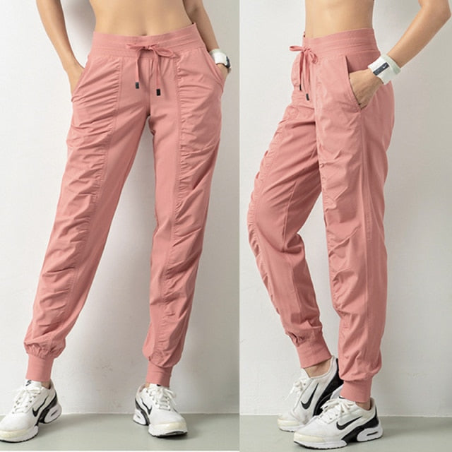 Fashion Women Solid Jogger Pants Autumn Elastic Waist Long Trousers Ladies Loose Sport Sweatpants Harern Pants Streetwear
