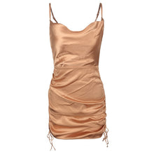 Load image into Gallery viewer, Fashion Women&#39;s Summer Mini Dress Sleeveless Bandage Sexy Robe Beach Woman Clothes Drawstring Female Mini Dress Female Vestidos