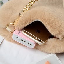 Load image into Gallery viewer, Faux Fur Winter Women Handbags Cute Plush Ladies Heart Shaped Shoulder Bag Cute Female Clutch Purse Love Handbags Messenger Bag