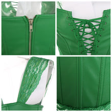 Load image into Gallery viewer, Faux Leather Corset Gothic Bustier Sexy Lingerie Halloween Steampunk Costume Burlesque Dresses Woman Slimming Sheath Top