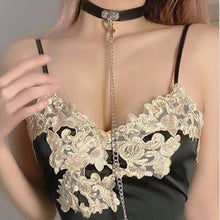 Load image into Gallery viewer, Female Lace Sexy Nightgown Women Sleepwear V Neck Sleeveless Backless Night Dress Woman Mini Sexy Lingerie For Women Nightie