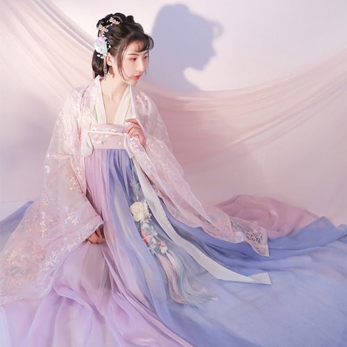 Female Traditional Folk Elegant Ancient Hanfu Costume Tang Dynasty Princess National Dance Clothes Tang Suit Oriental Dress