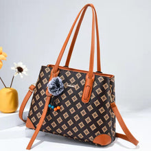 Load image into Gallery viewer, Female bag 2021 new trend big bag fashion printing portable large capacity PU shoulder messenger bag