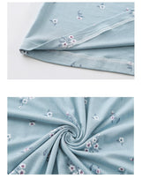 Load image into Gallery viewer, Floral Night Dress Women Sleepwear Plus Size 3XL Ladies Nightwear Elegant Women Nightgown Homewear New Summer Home Dress Nightie