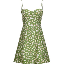 Load image into Gallery viewer, Floral Print Sexy Strap Dress Women Elegant Sweet Chic Off Shoulder Party Mini Dress High Street Outdoor Beach Summer Dress 2021