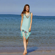 Load image into Gallery viewer, For The Beach 2021 Summer Women Bikini Cover Up Floral Lace Hollow Swimsuit Coverup Bathing Suit Beachwear Dress Hot