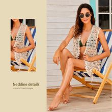 Load image into Gallery viewer, For The Beach 2021 Summer Women&#39;s Swimming Suit Cover Up Swimsuit Crochet Beachwear Bathing Coverup Swimwear