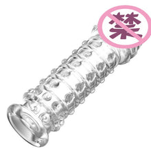 Load image into Gallery viewer, Four Sex Beast Wolf Tooth Cover Transparent Crystal Thorn Men&#39;s Ring Penis Cover Adult Sex Products Male Sex Toys Penis Rings 18