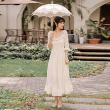 Load image into Gallery viewer, French Elegant Dress Women Fashion High End Fairy Dress Spring 2021 New Round Neck Sweet Ruffled Flared Sleeve Gentle Vestidos