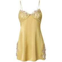 Load image into Gallery viewer, French Lace Ice Silk Nightdress Vintage Nightgown Back Sling Dress Women Lolita Princess Sleepwear Fairy Night Dress Home Wear