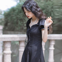 Load image into Gallery viewer, French Retro Little White Dress Gentle Style First Love White Fairy Dress Little Dress Hepburn Style Sweet Dress Summer