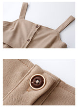 Load image into Gallery viewer, French Retro Strap Dress Women&#39;s Red Square Collar Elegant All-match Sleeveless Dress 2021 Spring Autumn Hot Sale Strap Dresses