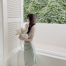 Load image into Gallery viewer, French Sexy Strap Skirt Women Summer Irregular Designer Elegant Y2k Split Skirt Female High Waist Sweet Party Midi Skirt 2021