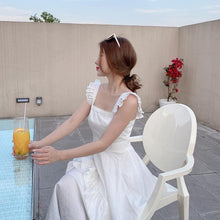 Load image into Gallery viewer, French Sweet Fairy Style Party Dress Retro Girl 2021 New Lotus Leaf Female Summer Long Dress Vestido