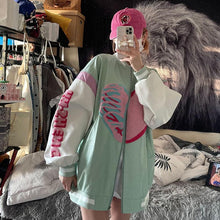 Load image into Gallery viewer, Funny Bone Print Hoodie With Zipper Women Sweatshirt  Spring Oversized Hoodie For Girl Outerwear Plus Size Punk Clothes Tops