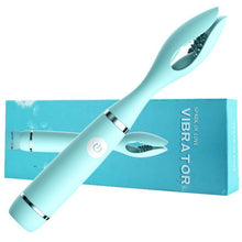 Load image into Gallery viewer, Funny Wave Clip Vibrator Double Head G-point Clitoris Stimulation Breast Vibration Fun Female Masturbator Adult Products Adult