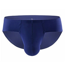 Load image into Gallery viewer, Gay Mens String Bikini Briefs Sexy Mens Panties Ice Silk Men Underwear Penis Seamless Brief Erotic Men Underpants Lingerie