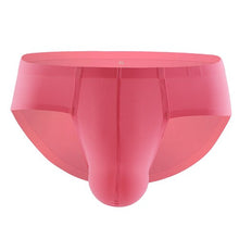 Load image into Gallery viewer, Gay Mens String Bikini Briefs Sexy Mens Panties Ice Silk Men Underwear Penis Seamless Brief Erotic Men Underpants Lingerie
