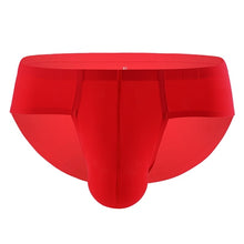 Load image into Gallery viewer, Gay Mens String Bikini Briefs Sexy Mens Panties Ice Silk Men Underwear Penis Seamless Brief Erotic Men Underpants Lingerie