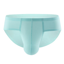 Load image into Gallery viewer, Gay Mens String Bikini Briefs Sexy Mens Panties Ice Silk Men Underwear Penis Seamless Brief Erotic Men Underpants Lingerie