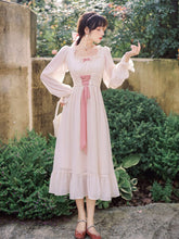 Load image into Gallery viewer, Gentle Fairy Dress Women First Love Sweet French Chiffon Romantic Princess Dress Autumn Elegant Bridesmaid Dress Vestidos Femme