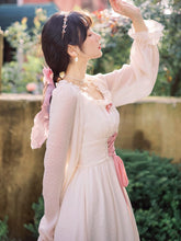 Load image into Gallery viewer, Gentle Fairy Dress Women First Love Sweet French Chiffon Romantic Princess Dress Autumn Elegant Bridesmaid Dress Vestidos Femme