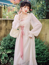 Load image into Gallery viewer, Gentle Fairy Dress Women First Love Sweet French Chiffon Romantic Princess Dress Autumn Elegant Bridesmaid Dress Vestidos Femme