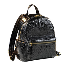 Load image into Gallery viewer, Genuine Leather Crocodile Pattern Women Backpack Luxury Fashion Casual Small Shoulder Portable Bag Travel Backpacks Brand