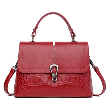 Load image into Gallery viewer, Genuine Leather Women Shoulder Bag 2021 Vintage Messenger Crossbody Bag Female Purse Totes Bag Soild Casual Cowhide Lady Handbag