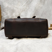 Load image into Gallery viewer, Genuine Leather Women&#39;s Backpack Crazy Horse Skin Student Schoolbag 2022 Fashion Ladies Shopping Backpack Casual Men Backpack