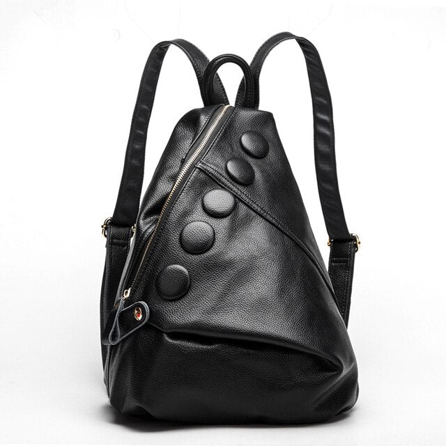 Genuine Leather Women's Backpack Trend 2022 European and American Style Shoulder Bag Fashion Large Capacity Leisure Backpack New