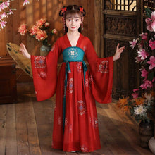 Load image into Gallery viewer, Girls Chinese Style Ancient Super Fairy Hanfu Skirt Children Costume Tang Suit Dress Child Princess Chinese Style Dress Stage