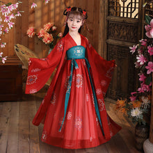 Load image into Gallery viewer, Girls Chinese Style Ancient Super Fairy Hanfu Skirt Children Costume Tang Suit Dress Child Princess Chinese Style Dress Stage