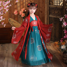 Load image into Gallery viewer, Girls Chinese Style Ancient Super Fairy Hanfu Skirt Children Costume Tang Suit Dress Child Princess Chinese Style Dress Stage