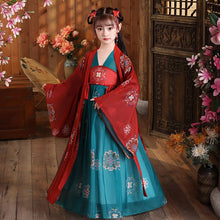 Load image into Gallery viewer, Girls Chinese Style Ancient Super Fairy Hanfu Skirt Children Costume Tang Suit Dress Child Princess Chinese Style Dress Stage