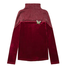 Load image into Gallery viewer, Gold Velvet Stitching Bottoming Shirt New 2021 Spring Long Sleeve Women T-shirt Elegant Slim Mesh Tops Plus Size Tees