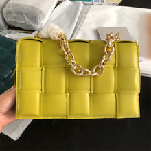 Load image into Gallery viewer, Golden Metal Chain PU Crossbody Messenger Bags Luxury Women Bags Designer Female Trend Plaid Shoulder Bag Lady Purse and Handbag