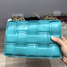 Load image into Gallery viewer, Golden Metal Chain PU Crossbody Messenger Bags Luxury Women Bags Designer Female Trend Plaid Shoulder Bag Lady Purse and Handbag