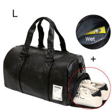 Load image into Gallery viewer, Gym Bag Leather Sports Bags Dry Wet Bags Men Training for Shoes Fitness Yoga Travel Luggage Shoulder Sac De Sport Bag XA512WD