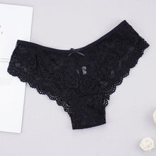 Load image into Gallery viewer, 3pcs/lots Women Briefs Sexy Full Lace Panties Hollow Out Low-waist Female Shorts Soft Solid Color Breathable Underwear Fast Ship